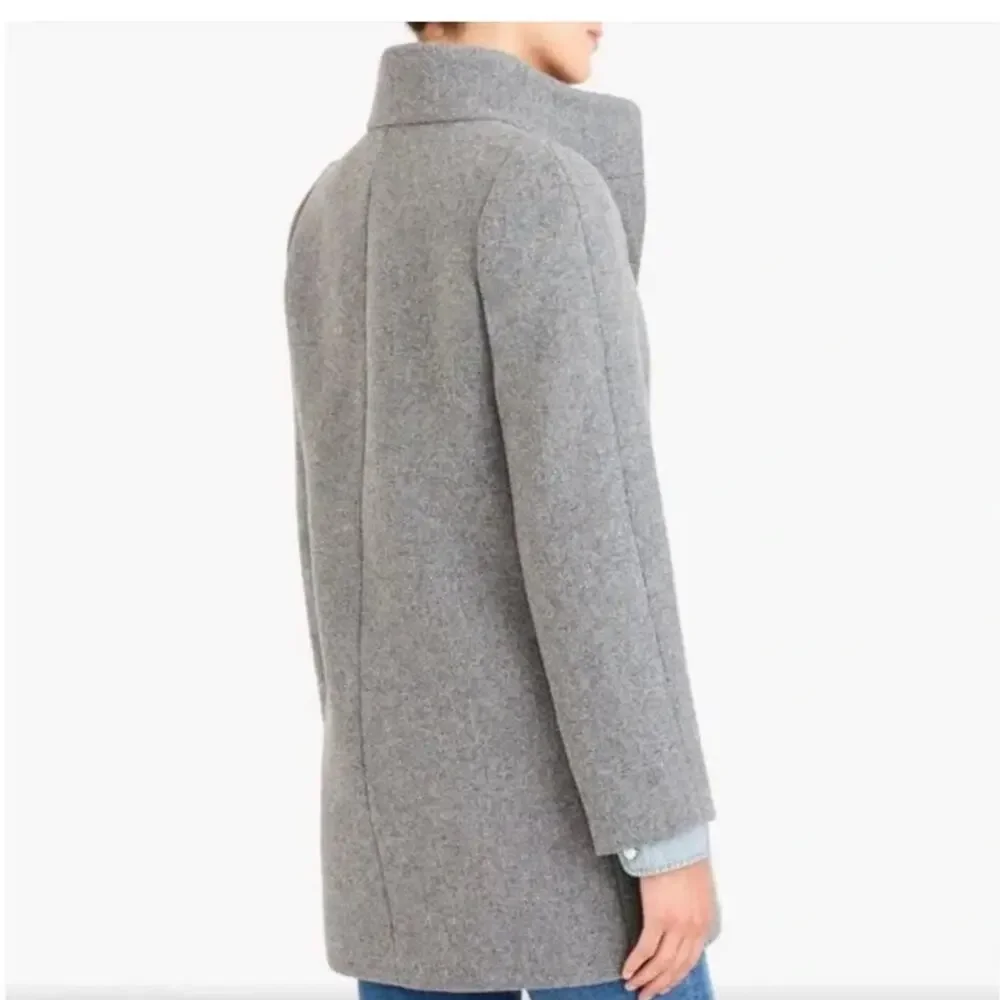 J Crew Mercantile‎ Light Gray Wool Blend City J6140 Pea Coat Women’s Size 8 - Picture 9 of 9